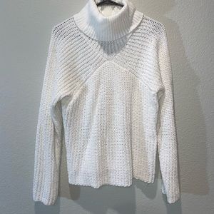 Generation K white turtle neck sweater. Size medium.